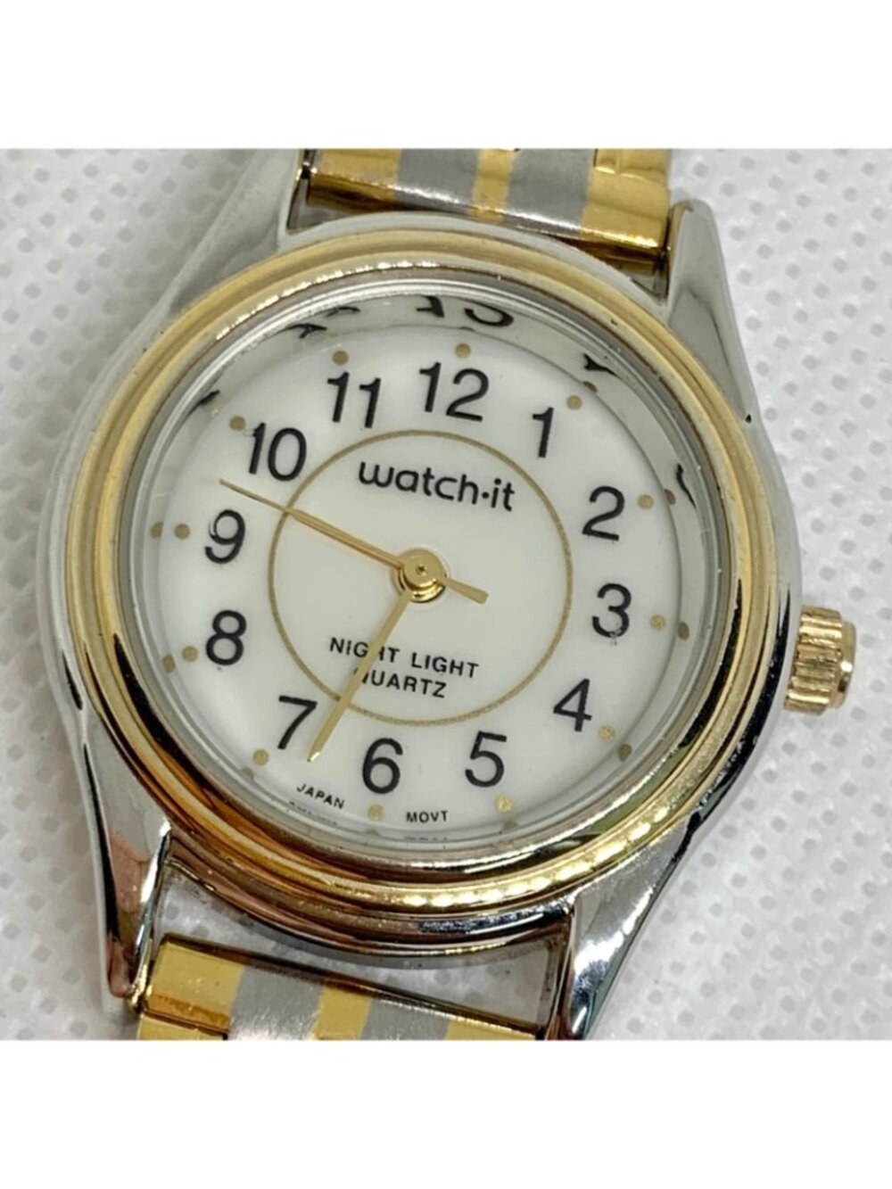 Vintage Advance watch-it women’s quartz watch two tone 23mm adjustable running - Picture 2 of 8